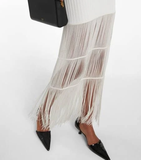 Khaite Cedar fringed maxi dress 5