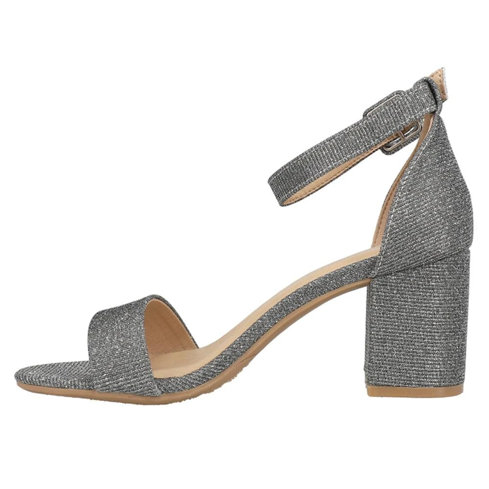 CL By Laundry Jody Shimmer Block Heel Sandals 3