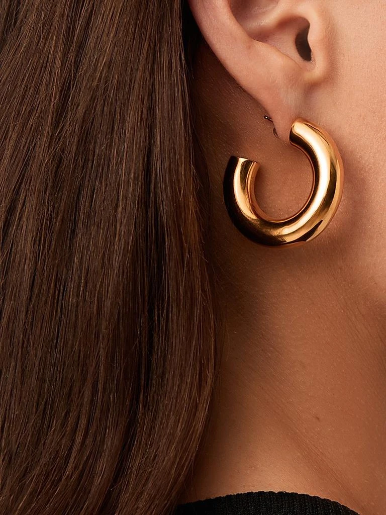 Missoma Chubby 18K-Yellow-Gold Vermeil Small Hoop Earrings 2