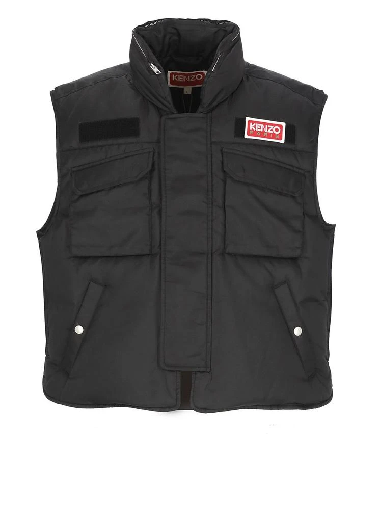 Kenzo Kenzo Logo-Patch Sleeveless Padded Gilet 1