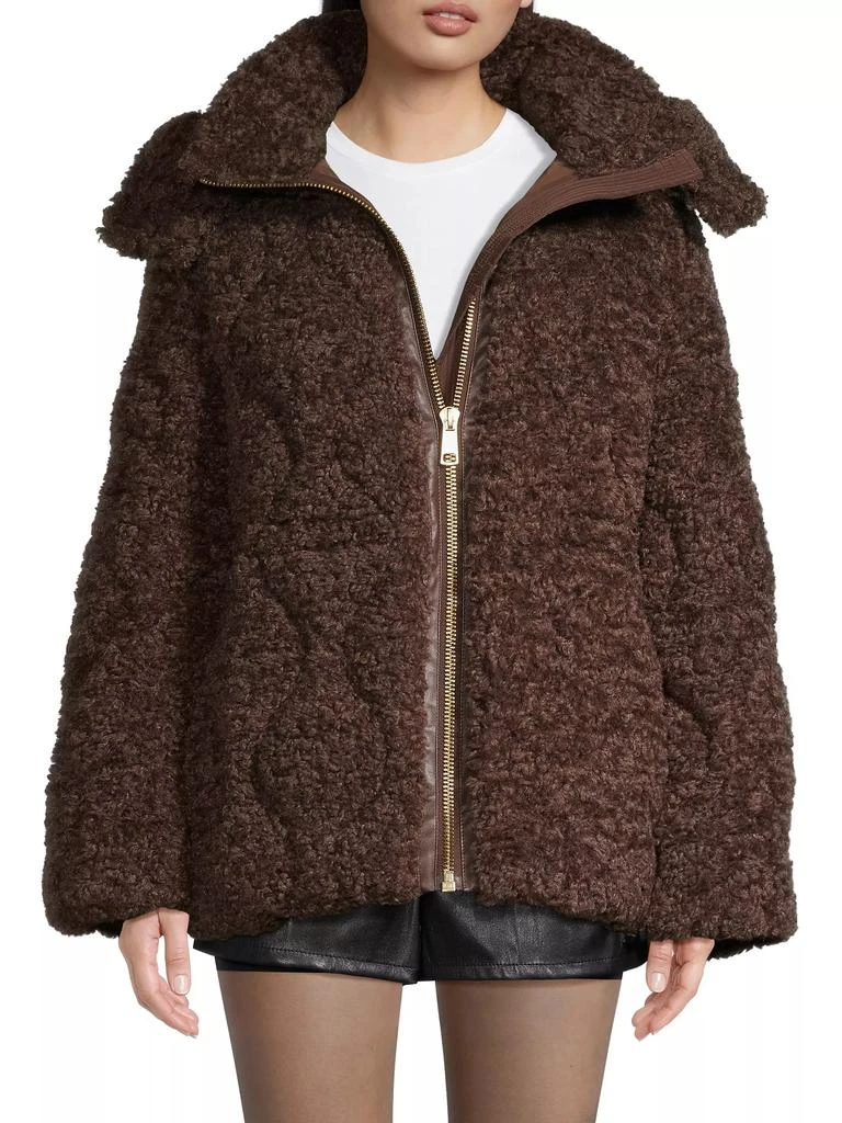 Nicole Benisti Tory Oversized Faux Fur Jacket 3