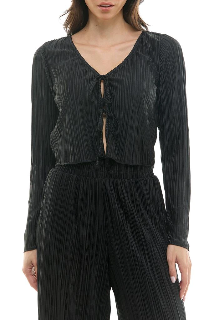 Urban Social Plissé Tie Front Top 1