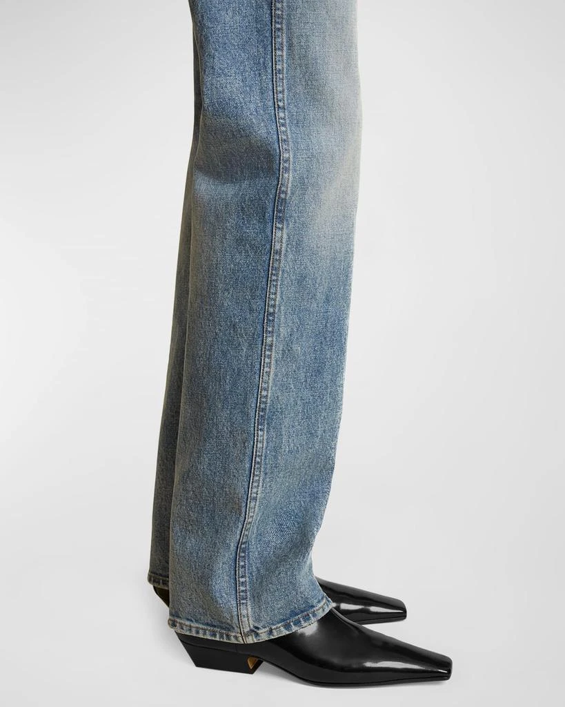 Khaite Danielle High-Rise Straight-Leg Jeans 5