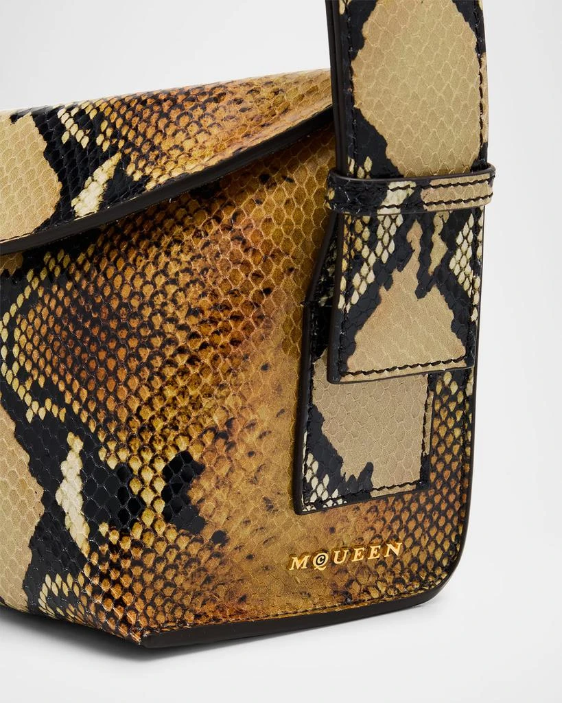 McQueen Python-Embossed T-Bar Sling Shoulder Bag 4
