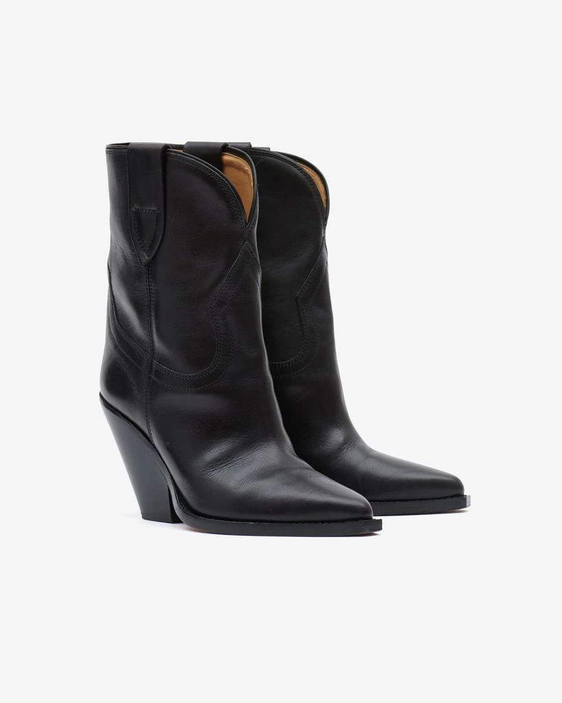 ISABEL MARANT ISABEL MARANT, LEYANE CALF LEATHER LOW BOOTS - Women - Black - 40 1