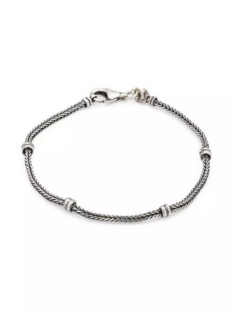 Jan Leslie Sterling Silver Herringbone Bracelet 2