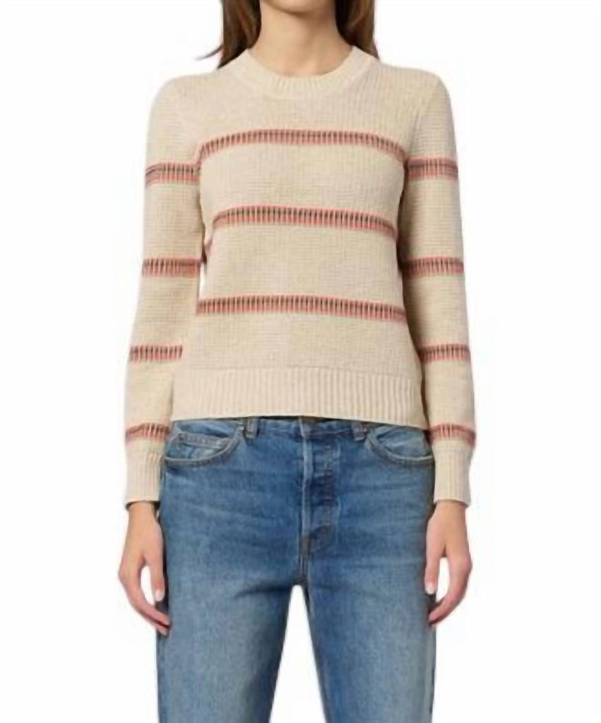 The Great The Great. - Shrunken Pullover Ribbon Stripe Sweater