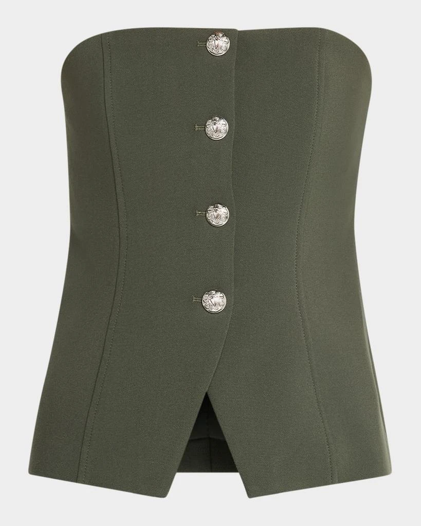 VERONICA BEARD Forman Strapless Fitted Top 1