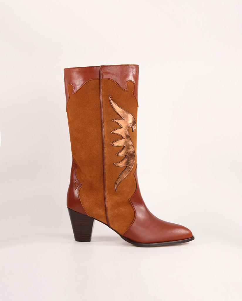 Toral Bottes Amelie Caramel & Bronze