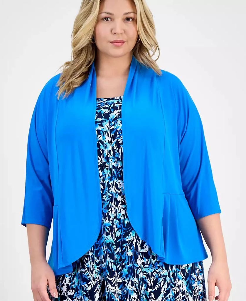 Sandra Darren Plus Size Printed Jersey Jacket Dress 4
