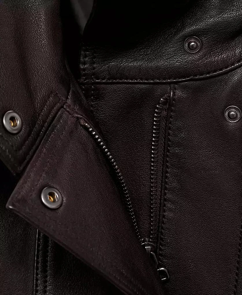 Mango Women's Pockets Leather Jacket 2