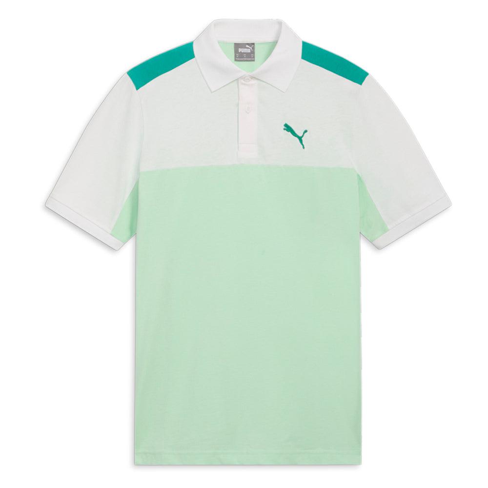 Puma Essential Block Small Logo Short Sleeve Polo Shirt