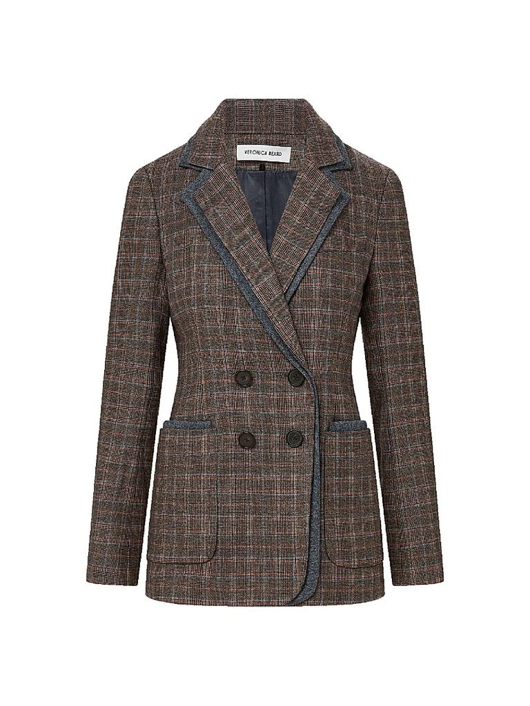 VERONICA BEARD Hedi Checked Wool-Blend Dickey Jacket 1