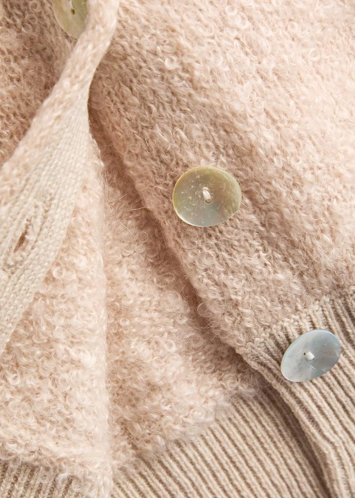 CRUSH CASHMERE Odi bouclé mohiar vest 5