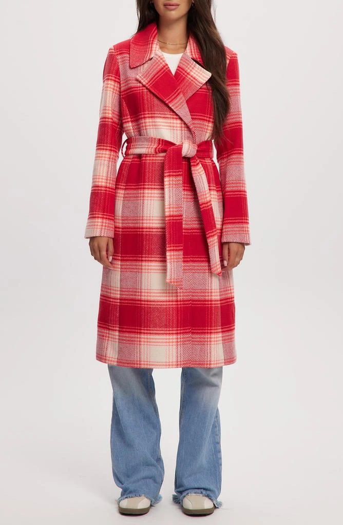 NOIZE Katja Vegan Wool Plaid Coat 1