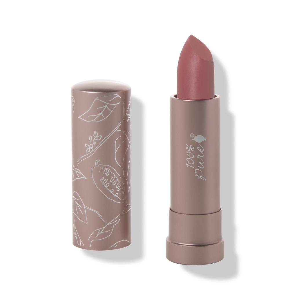 100% Pure Cocoa Butter Matte Lipstick: Plume Pink