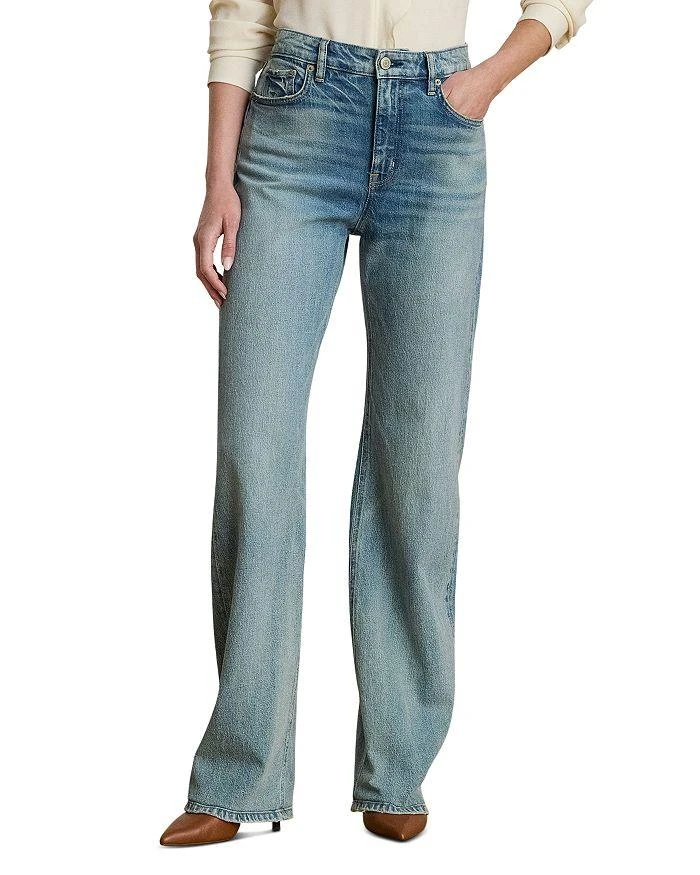 Ralph Lauren High Rise Wide Leg Jeans
