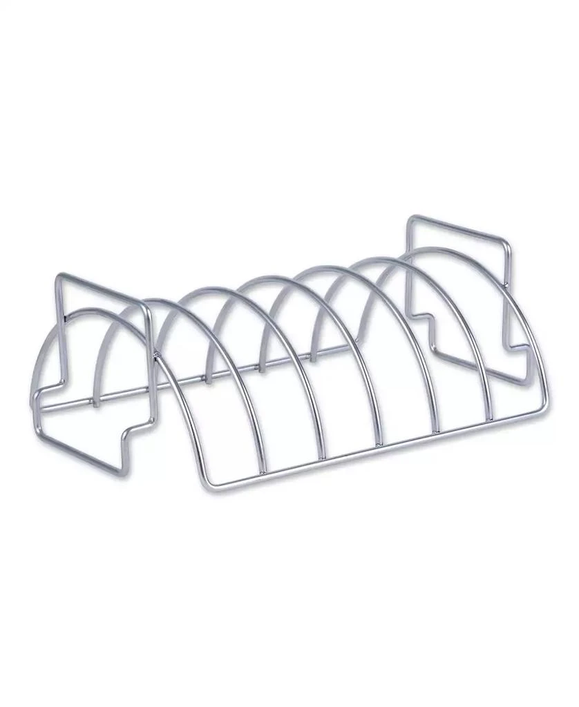 RSVP International Endurance Stainless Steel Reversible Rib and Roast Rack, 15" x 5" 2