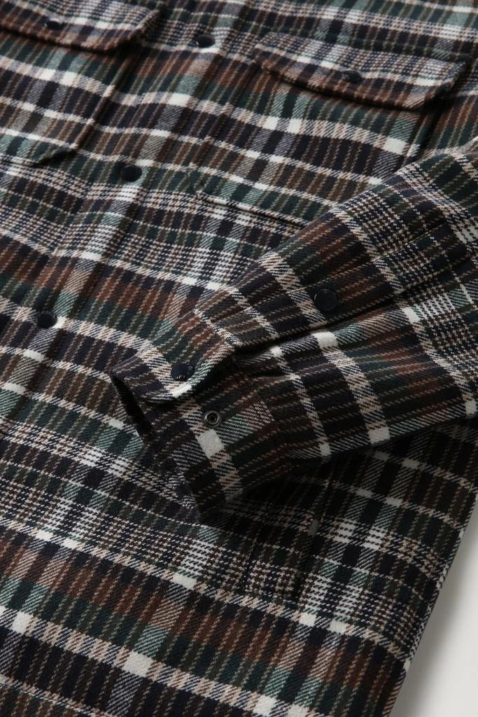 Woolrich Alaskan Padded Check Overshirt in Recycled Italian Wool Blend - Men - Red 3