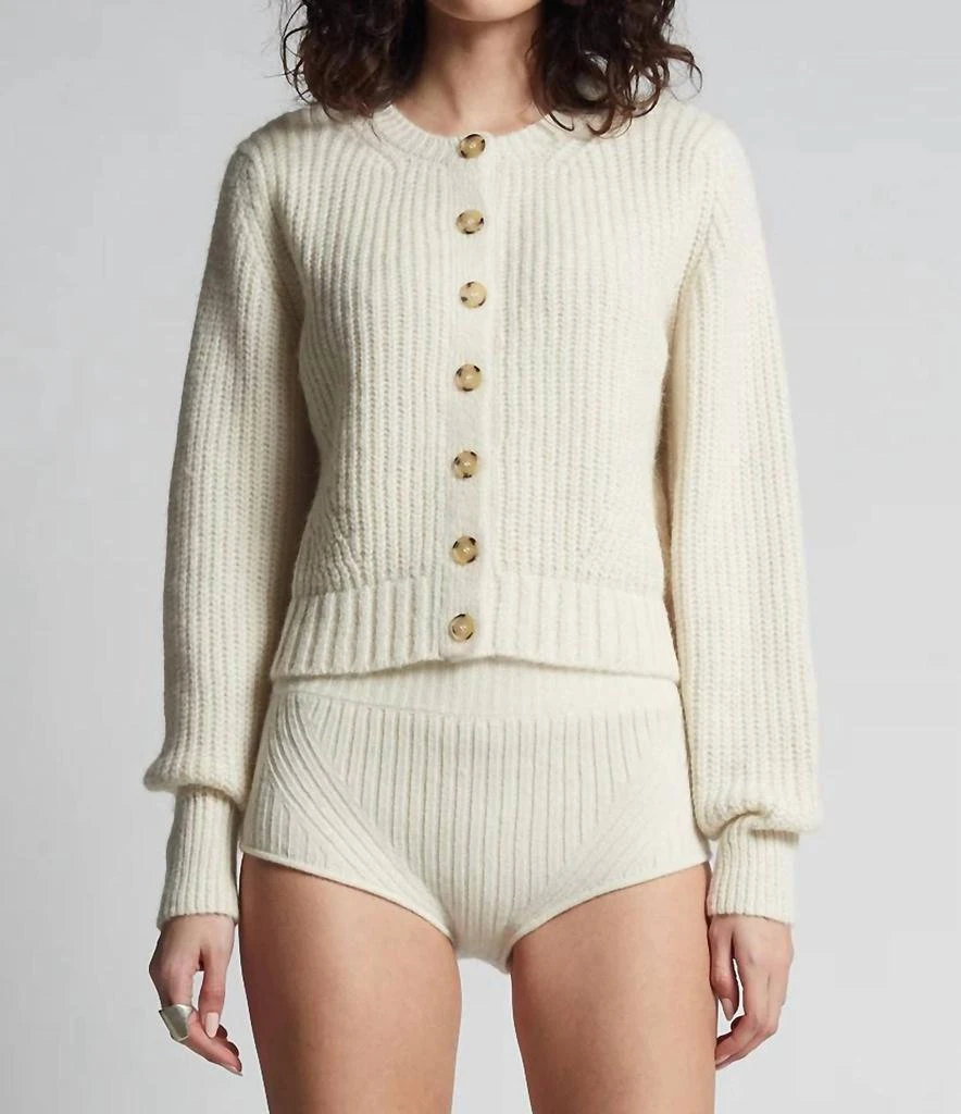 ELEVEN SIX Tilly Short Pant In Ivory 1