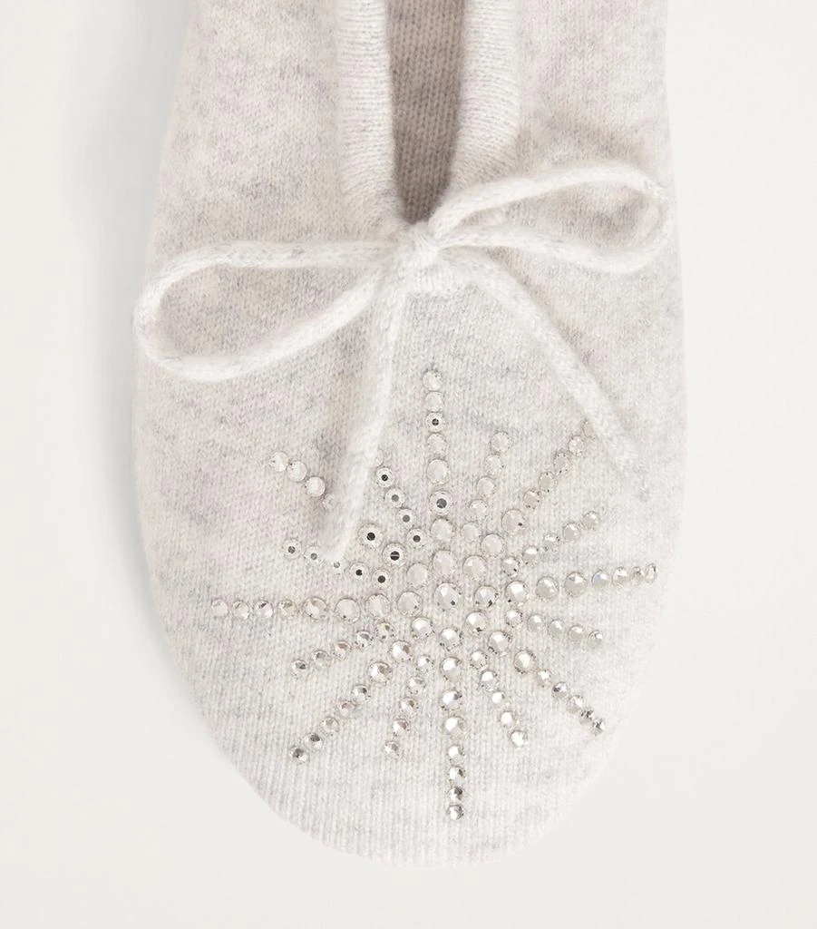 William Sharp Cashmere Crystal-Embellished Dolly Slippers 5
