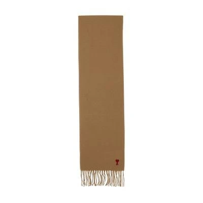 Ami Paris Ami De Coeur fringed scarf 1