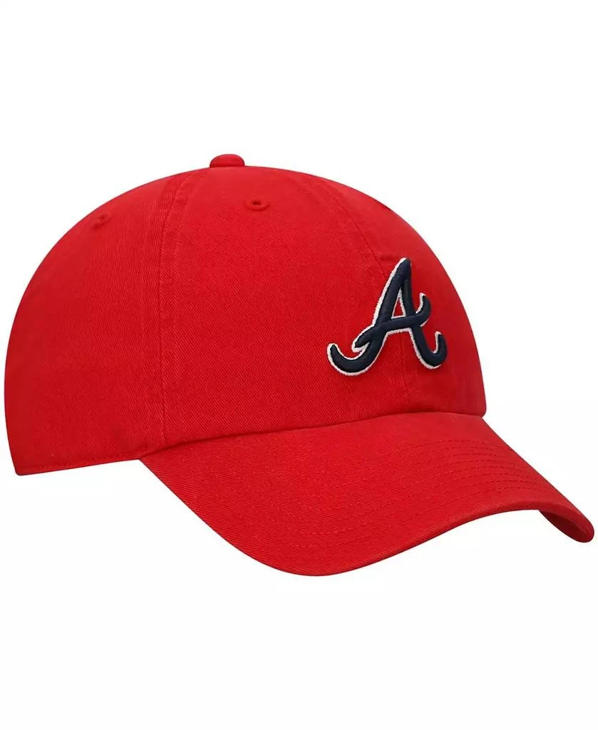 47 Brand Men's '47 Red Atlanta Braves Team Clean Up Adjustable Hat 4