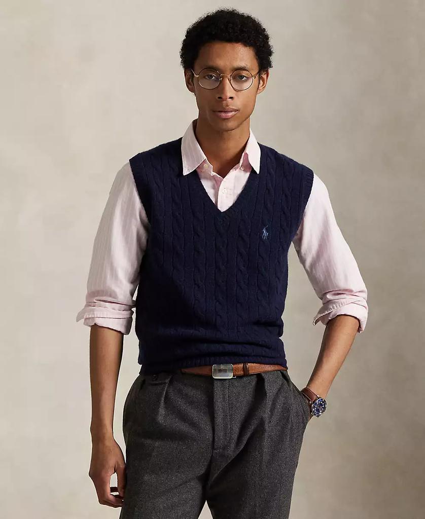 Ralph Lauren Men's Cable-Knit Wool-Cashmere Sweater Vest