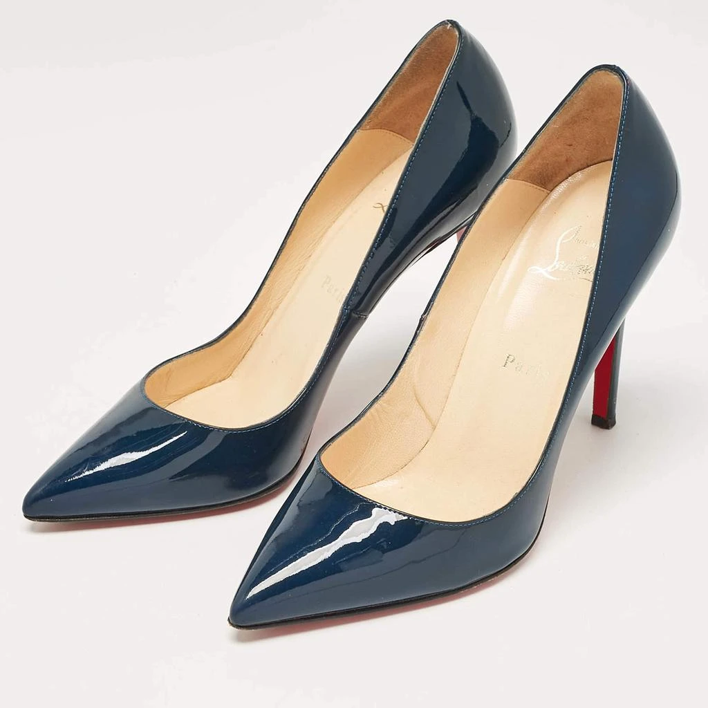 Christian Louboutin Christian Louboutin Navy Blue Patent Leather Pigalle Pumps Size 39.5 2