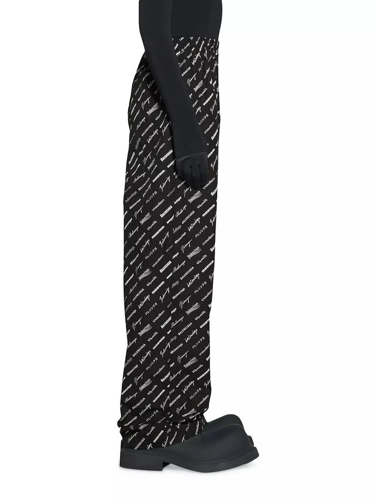 Balenciaga Logomania All Over Pyjama Pants 4