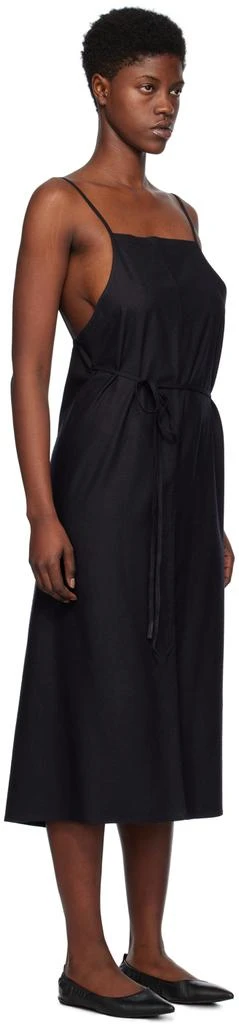 Baserange Black Yumi Apron Midi Dress 2