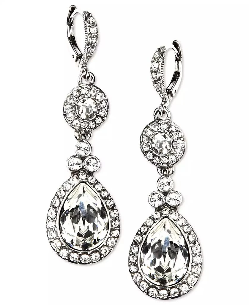 Givenchy Crystal Element Double Drop Earrings 1