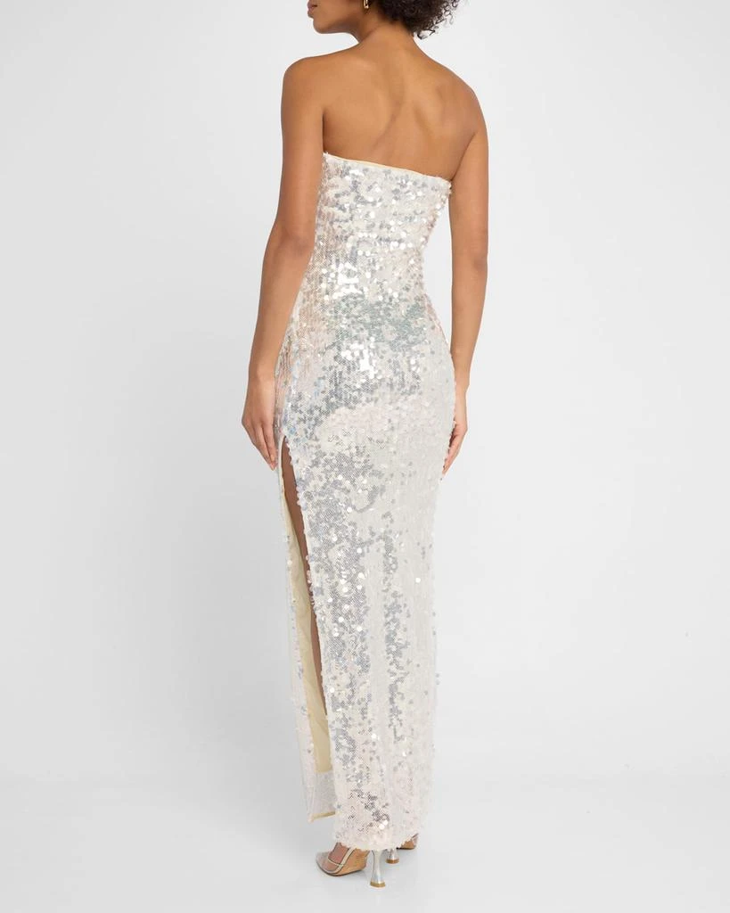 Christopher Esber Opaline Sequin Strapless Gown 3