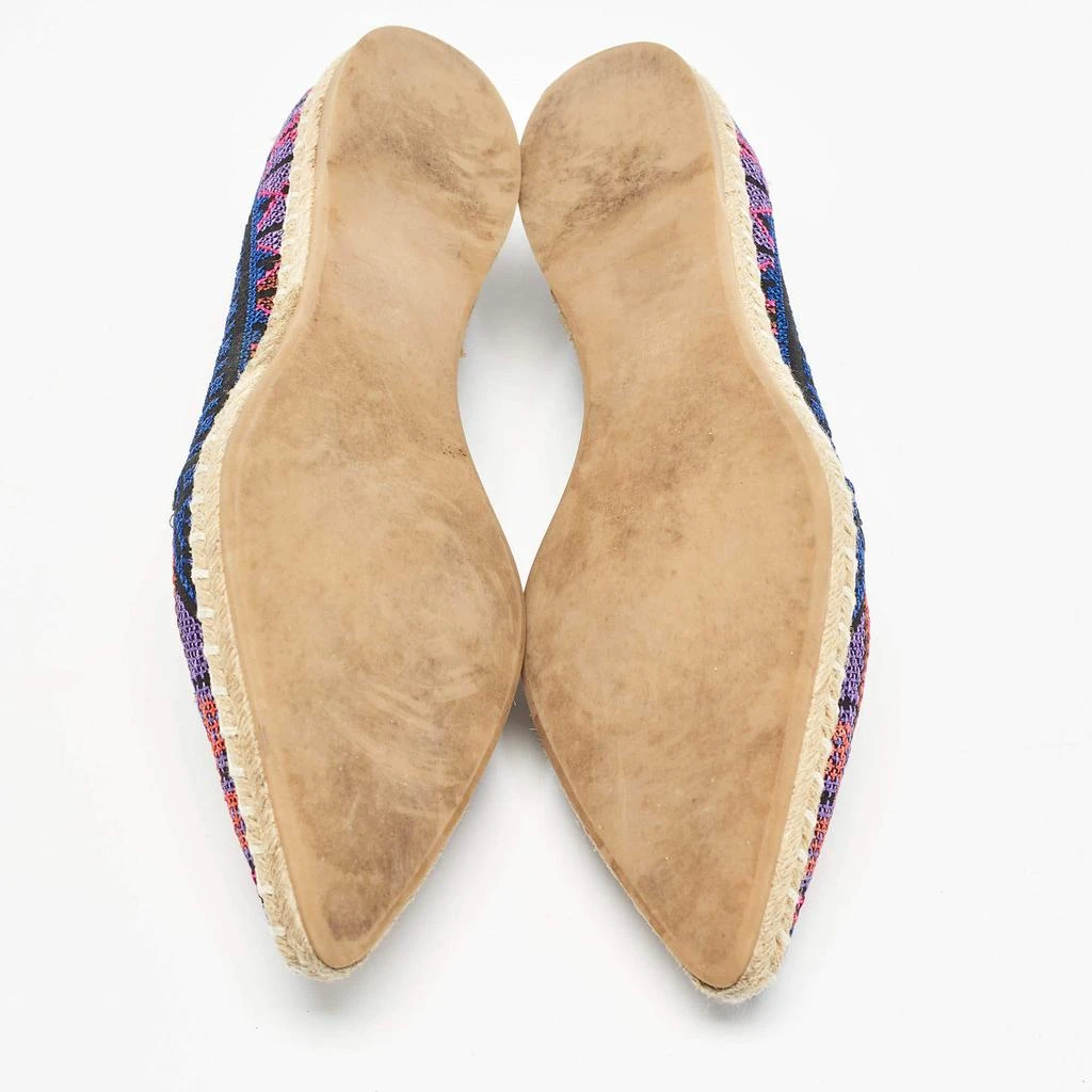 Nicholas Kirkwood Nicholas Kirkwood Multicolor Canvas Embroidered Mexican Pointed Toe Espadrilles Size 37 7