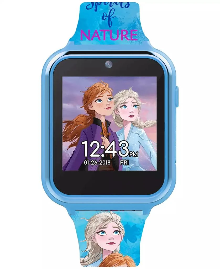 Accutime Kid's Frozen 2 Blue Silicone Strap Touchscreen Smart Watch 46x41mm 1