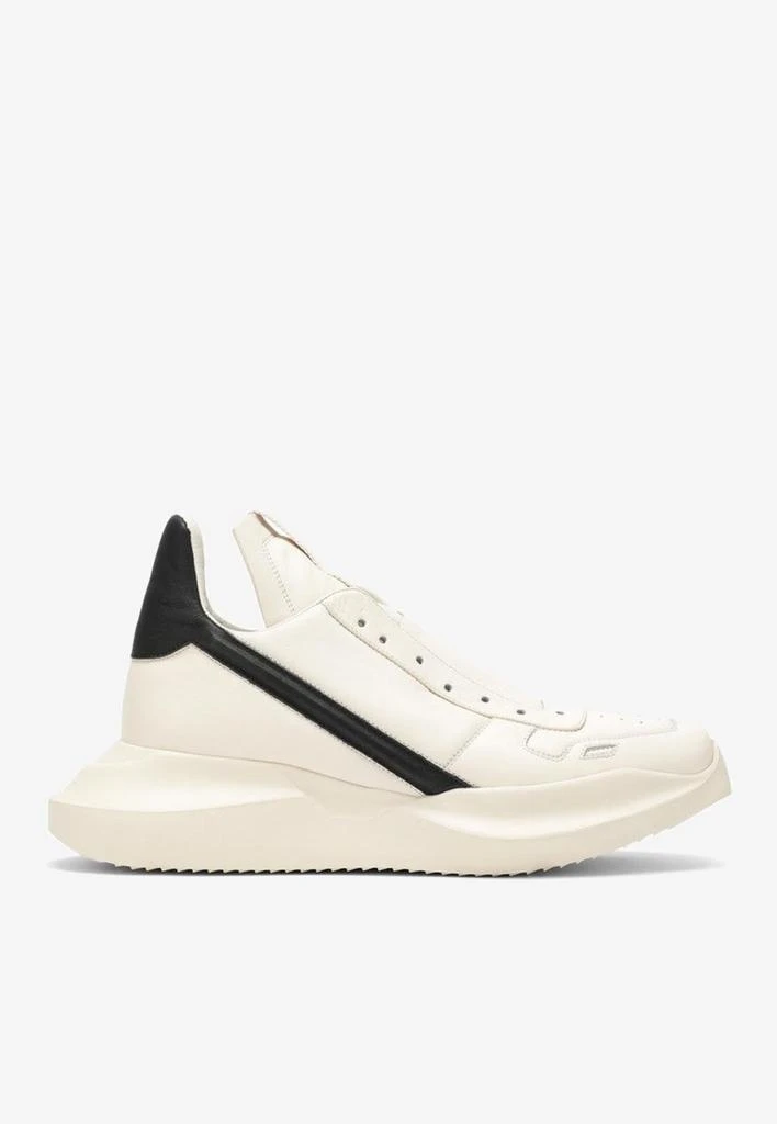 Rick Owens Geth Geo Leather Low-Top Sneakers 1