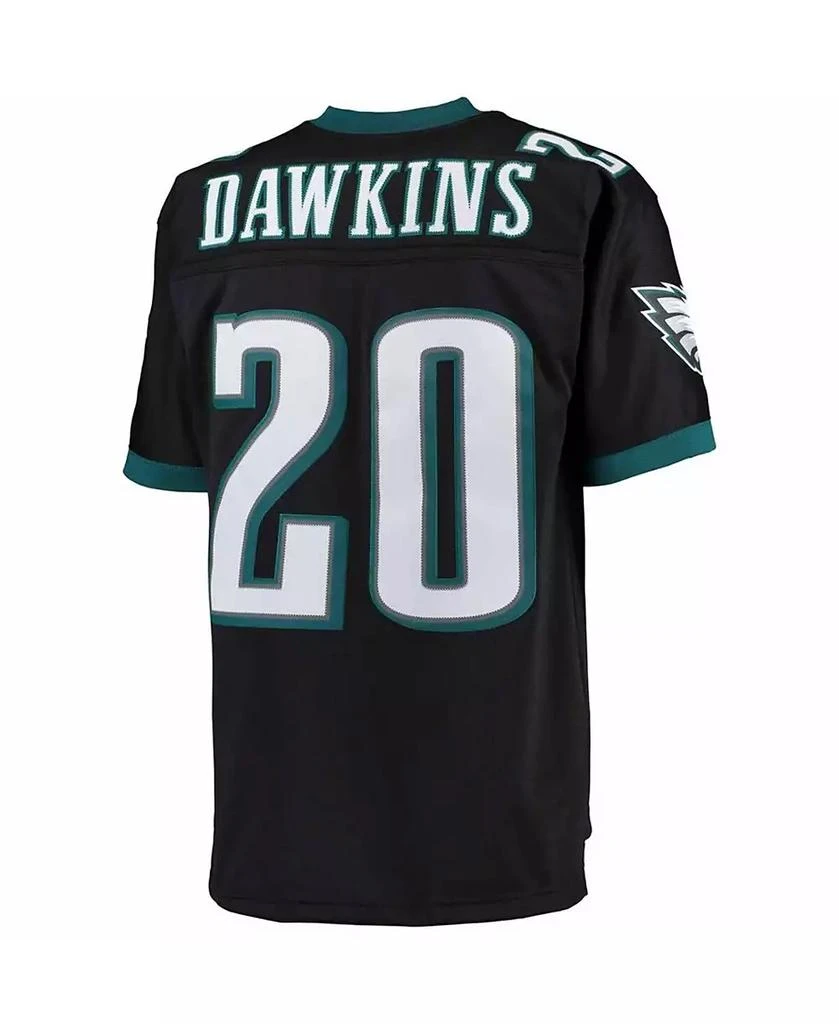 Mitchell and Ness Men's Brian Dawkins Black Philadelphia Eagles Big and Tall 2004 Retired Player Replica Jersey 2
