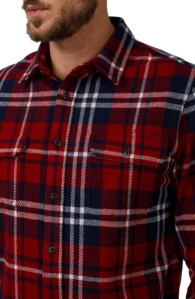 7 Diamonds Generation Plaid Double Knit Button-Up Shirt