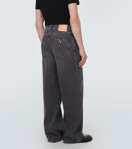 Valentino High-rise wide-leg jeans 4