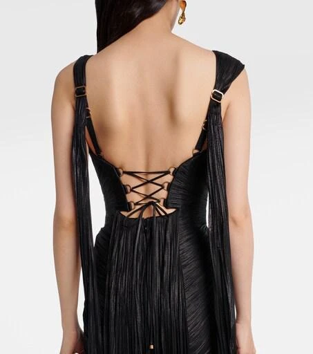 Maria Lucia Hohan Anais open-back silk mousseline gown - 34 Maria Lucia Hohan Anais open-back silk mousseline gown - 34