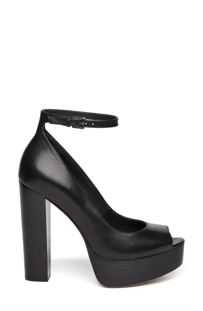 Paige Cassidy Ankle Strap Peep Toe Platform Pump 2