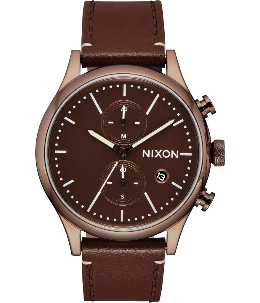 Nixon Station Chrono Leather 1