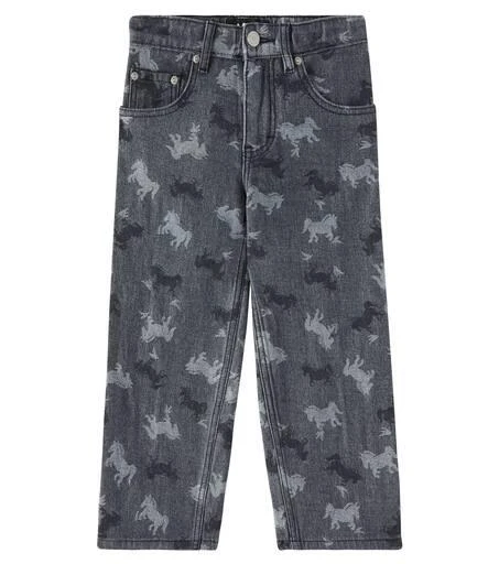 MOLO Aiden jacquard straight jeans 1