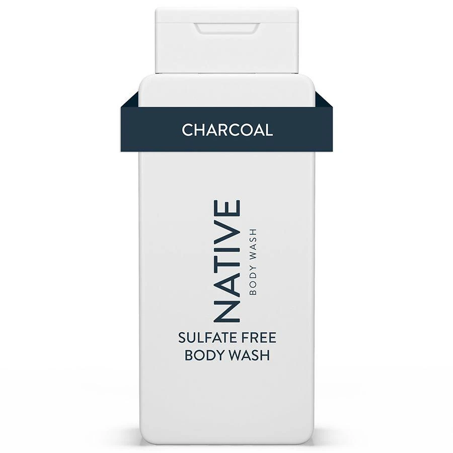 Native Body Wash, Sulfate Free, for Women and Men Charcoal 1