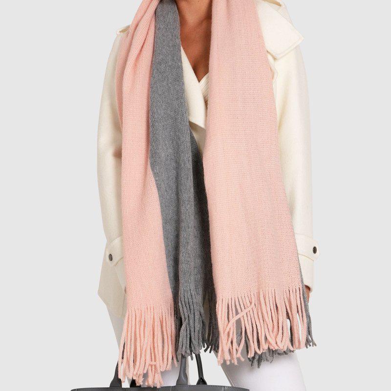 Belle & Bloom Day Dream Two toned Scarf Pink/Grey