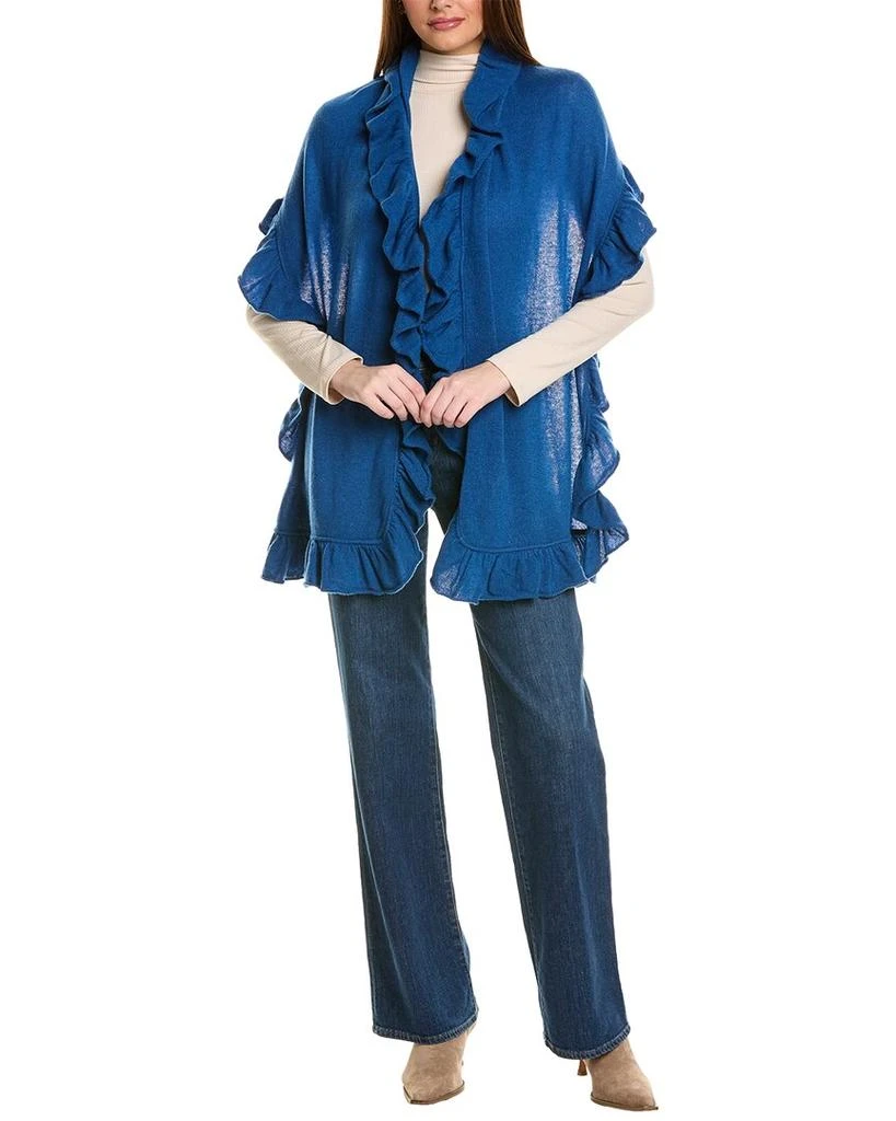 FORTE_FORTE Ruffle Cashmere Wrap 1