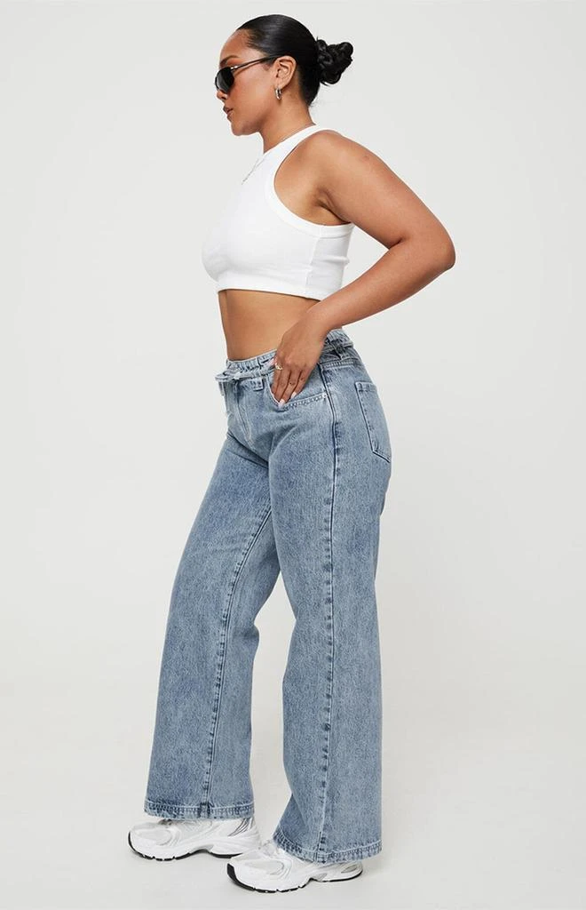 Princess Polly Pemberton Mid Rise Wide Leg Jeans 3