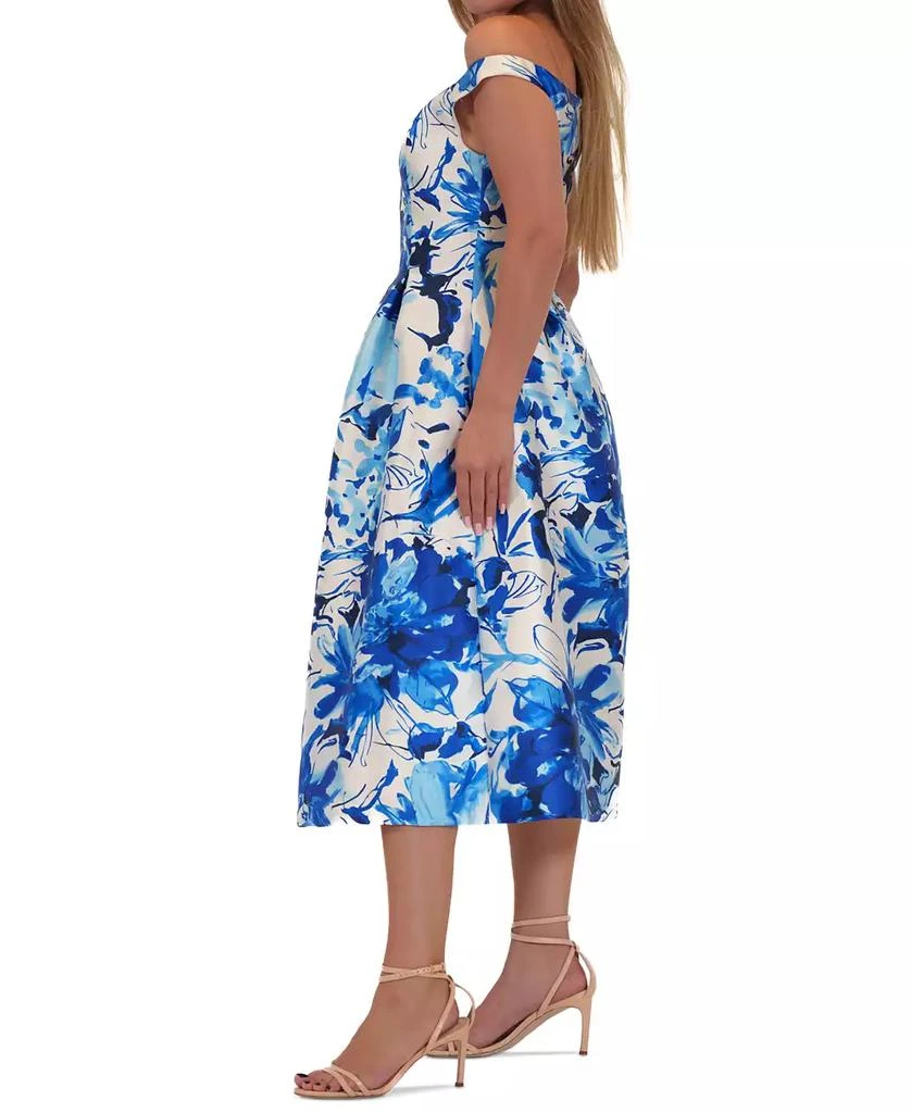 Donna Ricco Women's Floral-Print Midi Dress 2
