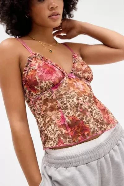 Out From Under Out From Under Mindy Animal Hibiscus Cami 1