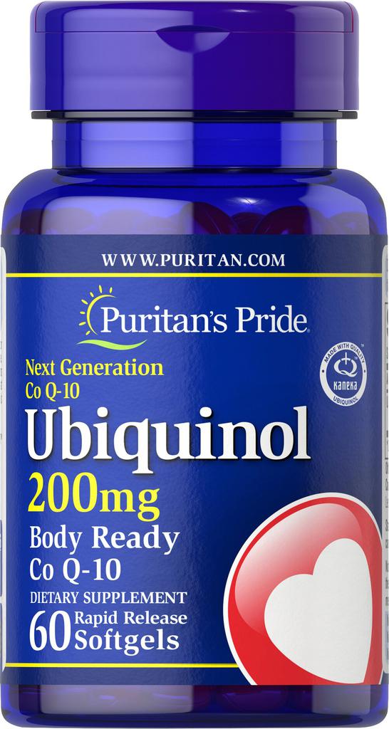 Puritan's Pride Ubiquinol 200 mg, 60 Softgels